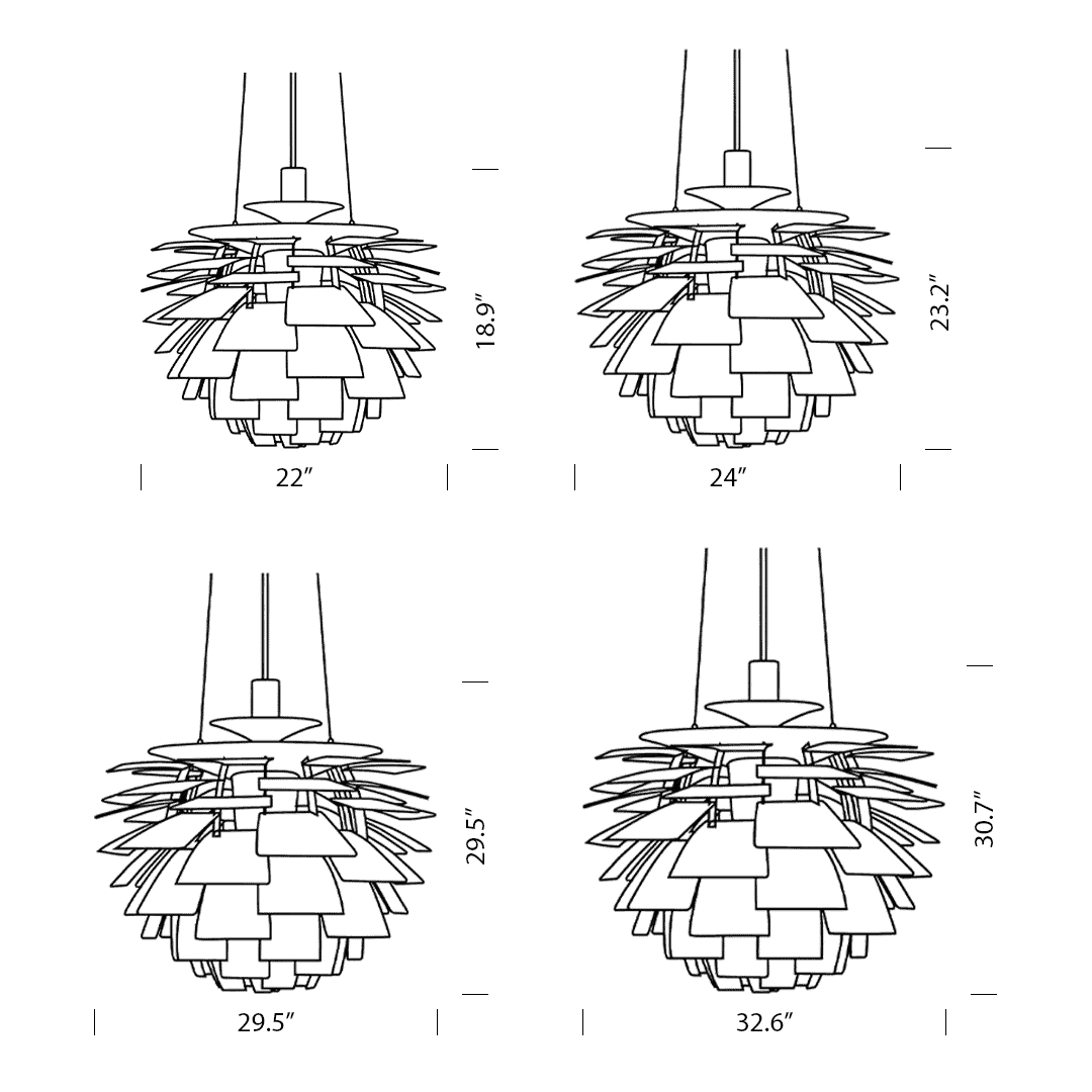 Product dimensions diagram