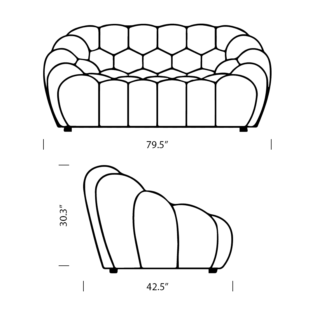 Bubble Sofa Loveseat Dimension mobile - Bubble Loveseat,  Bubble