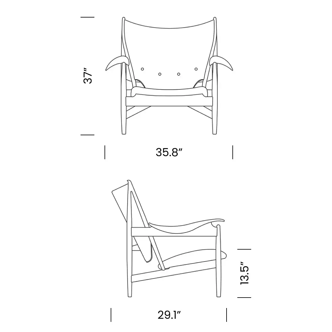 Chieftain Chair Mobile Dimensions - Chieftain Chair Replica,  leather