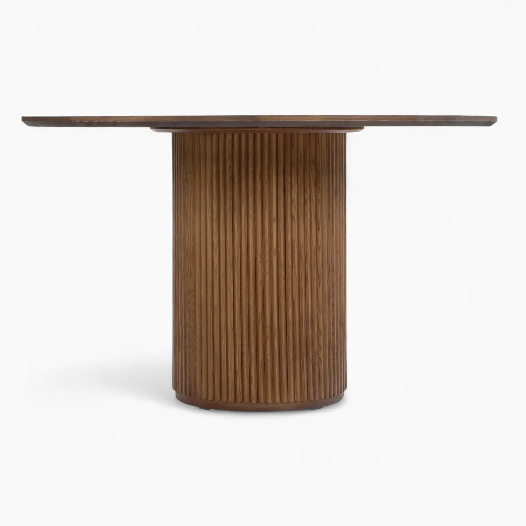 Decelle Round Dining Table Walnut 3