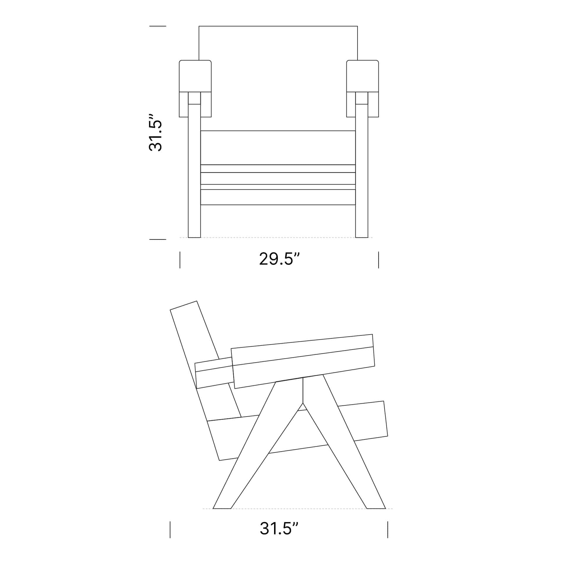 Product dimensions diagram