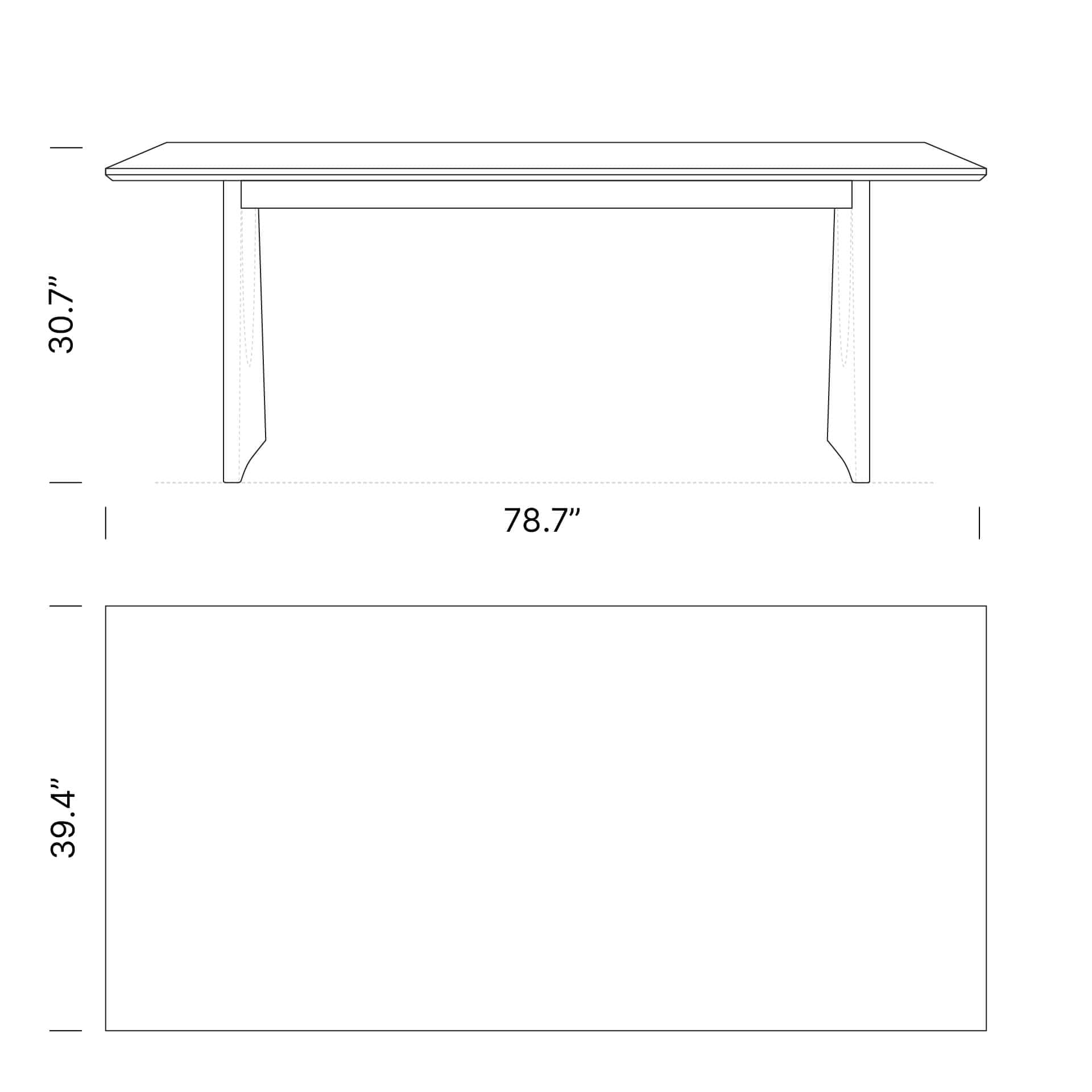 Dimensions Noom Dining Table Mobile