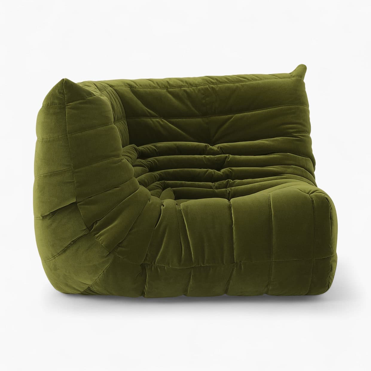 Ducaroy Corner Fabric Green Velvet 2
