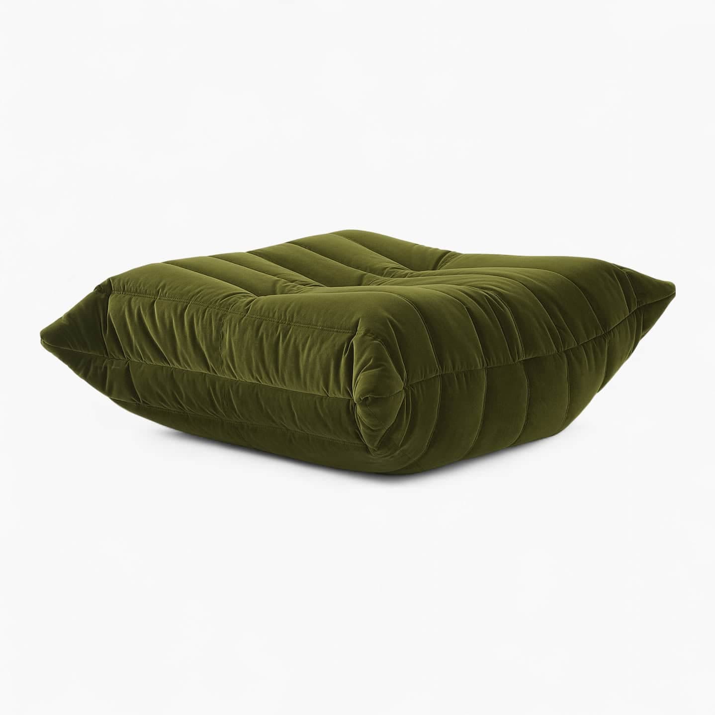 Ducaroy Ottoman Fabric Green Velvet 3