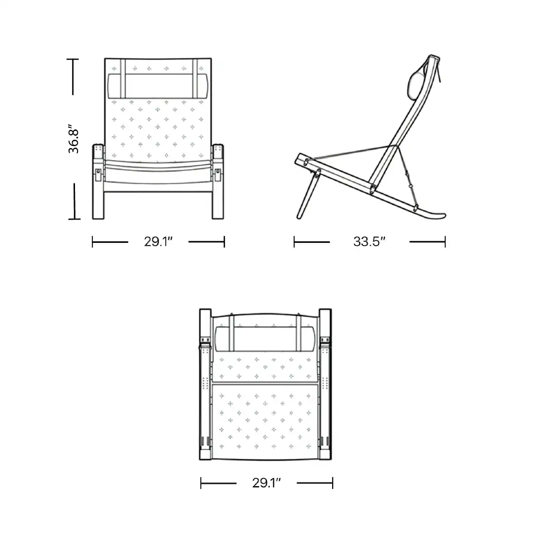 Product dimensions diagram