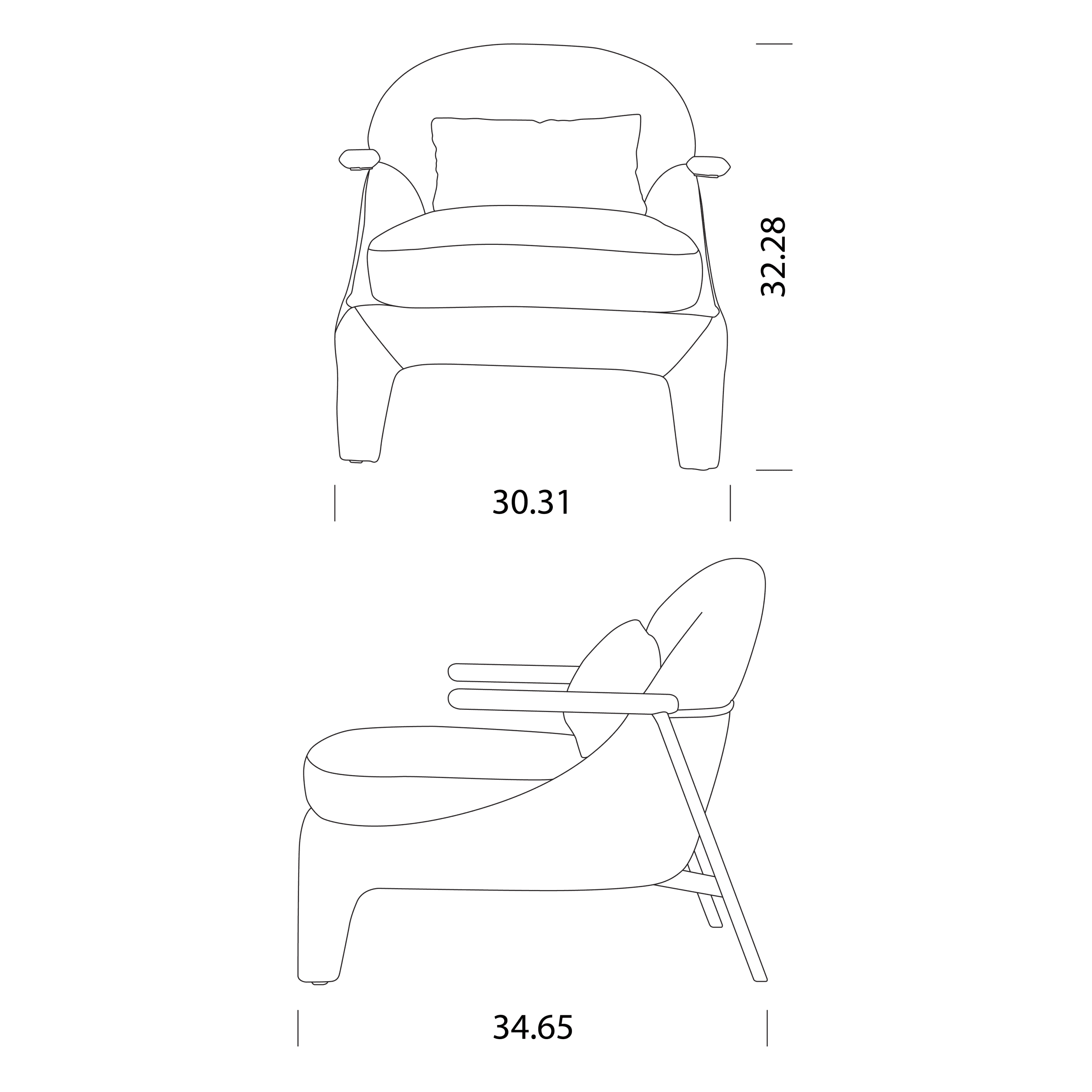 Tessera Chair Dimensions