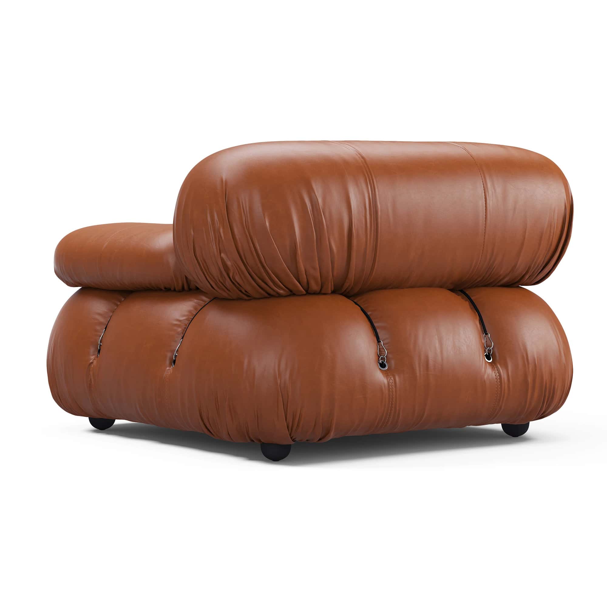 Camaleonda Module Armrest - Brown Leather 5 - Camaleonda