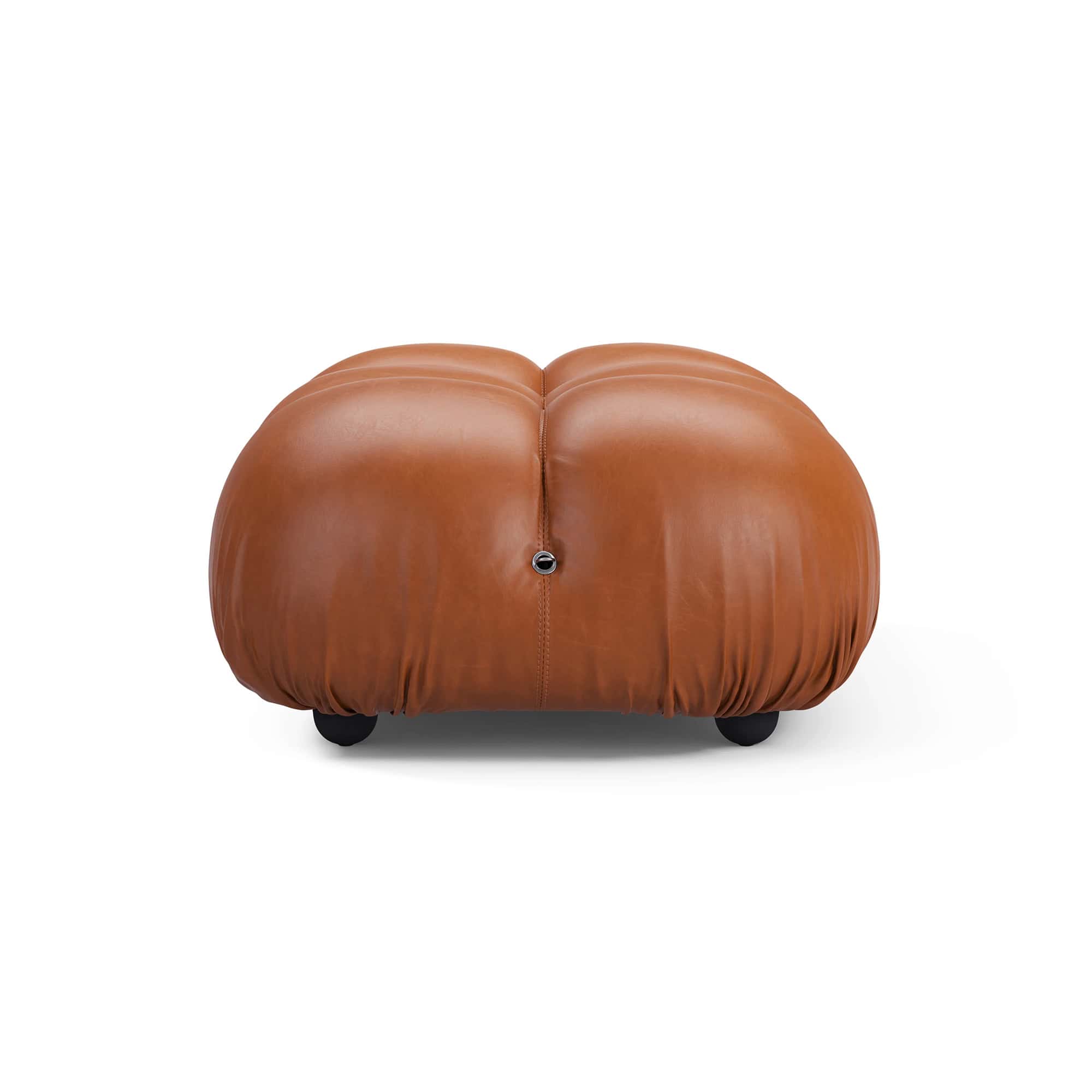 Camaleonda Module Ottoman - Brown Leather 4 - Camaleonda