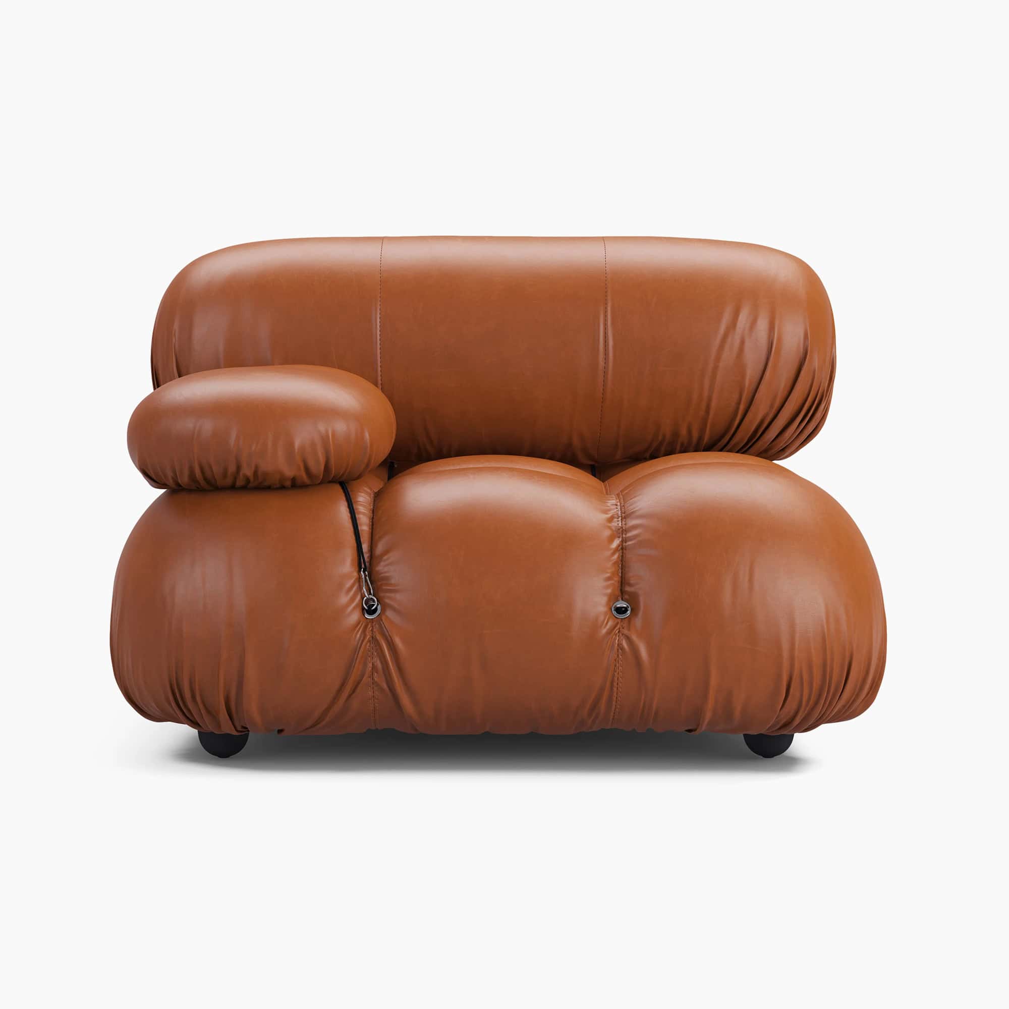 Camaleonda Leather Sofa Module Right Armrest