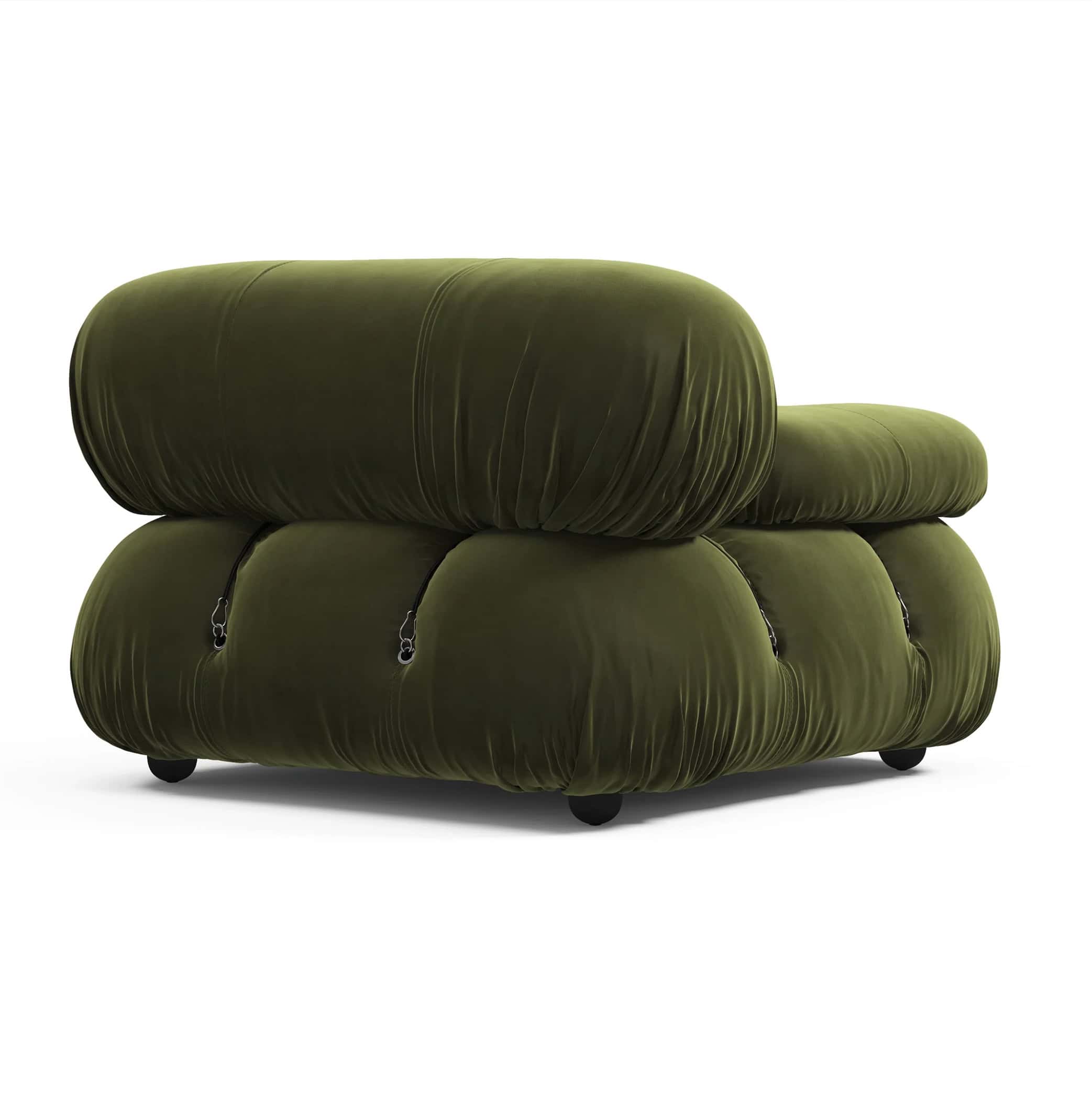 Camaleonda Module Right Armrest - Green Velvet 5 - Camaleonda