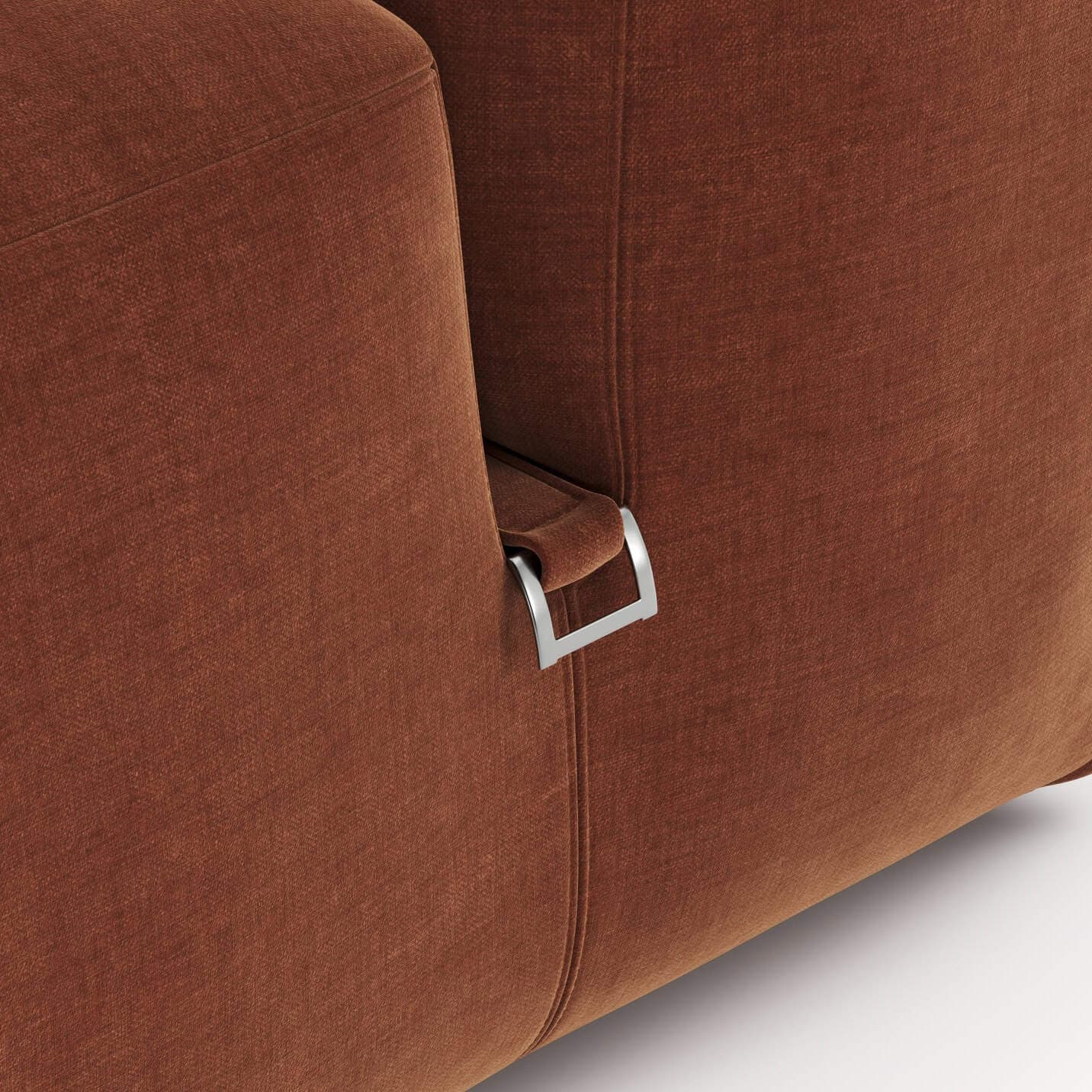 Le Mura Armchair Rust Chenille 5