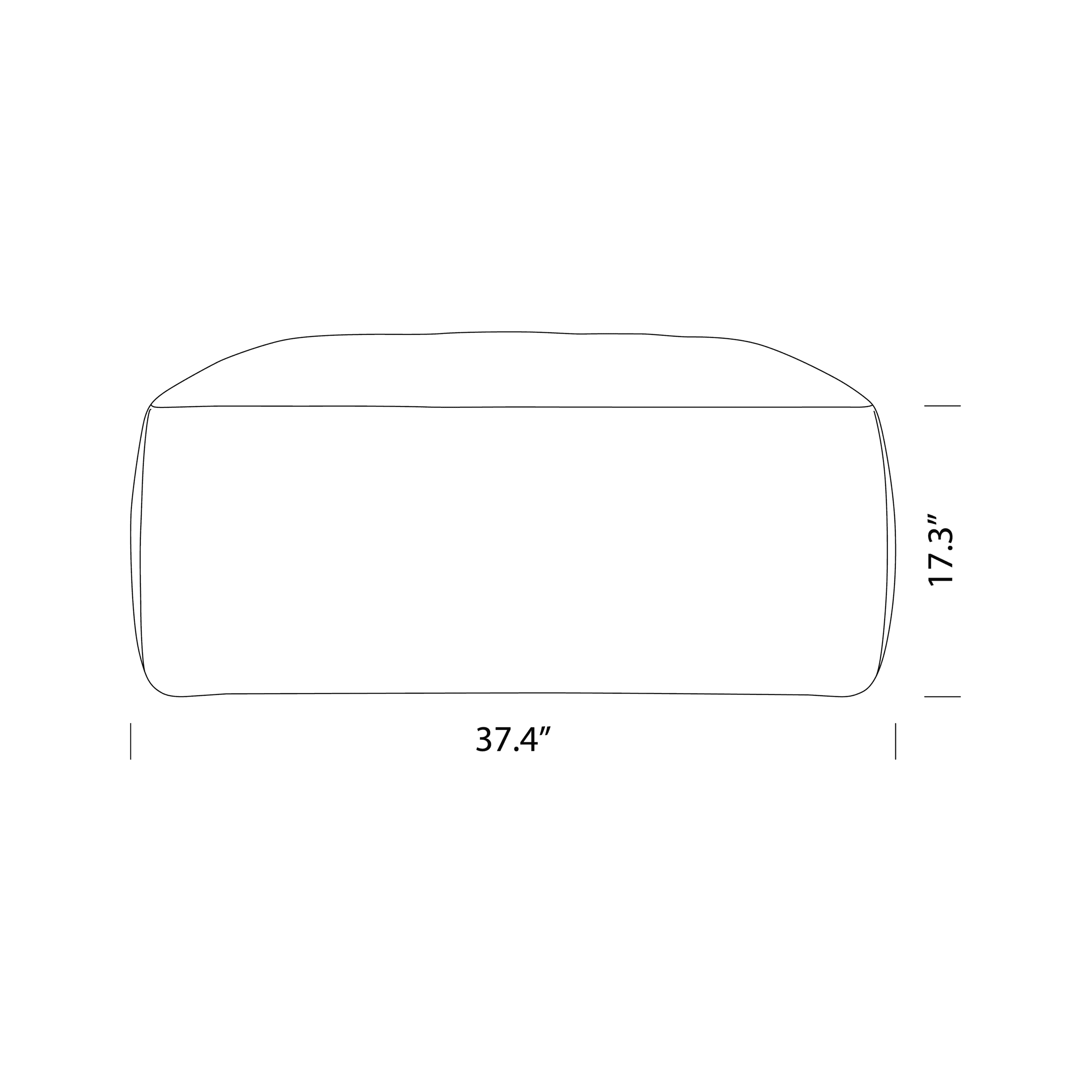 Product dimensions diagram