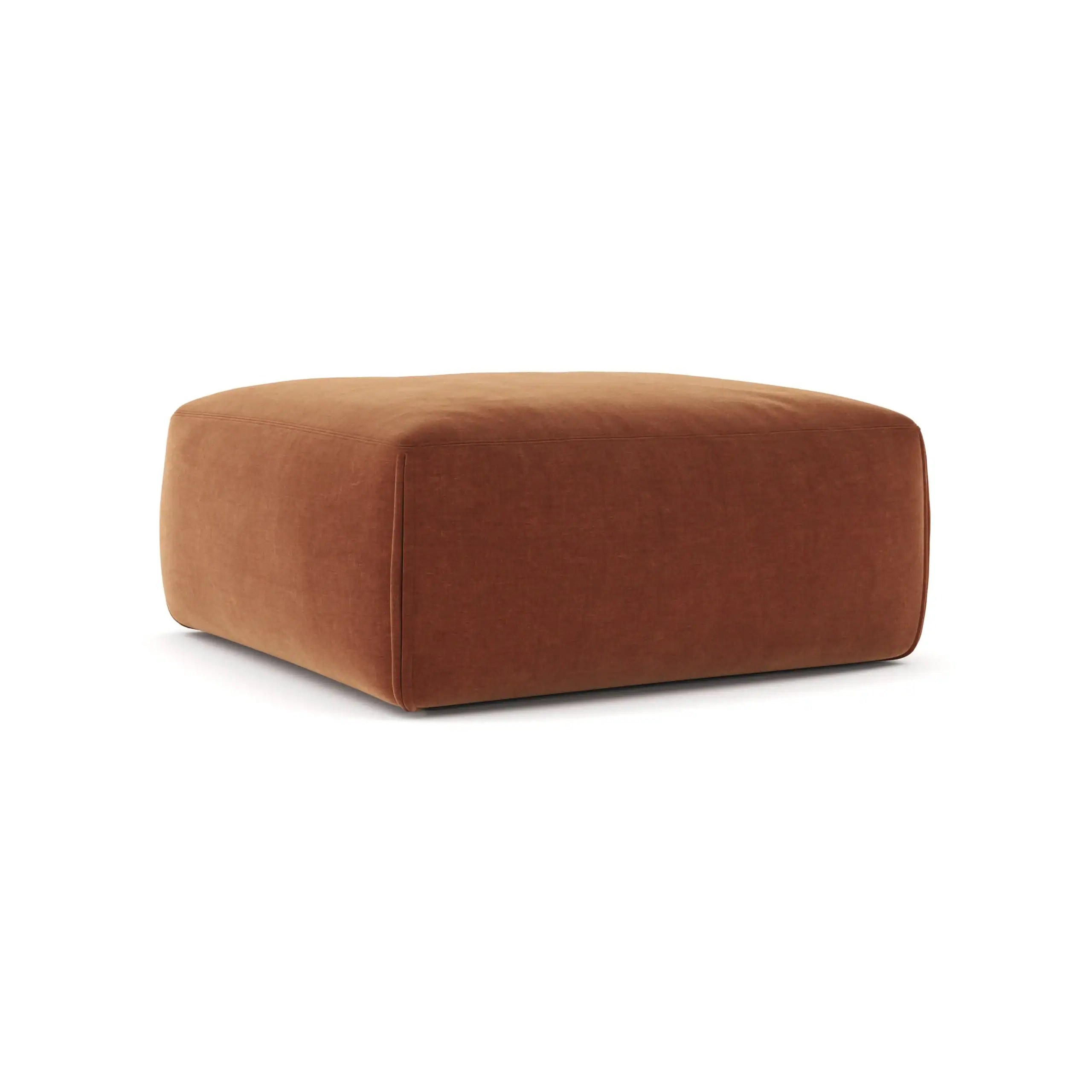 Le Mura Ottoman Rust Chenille 2