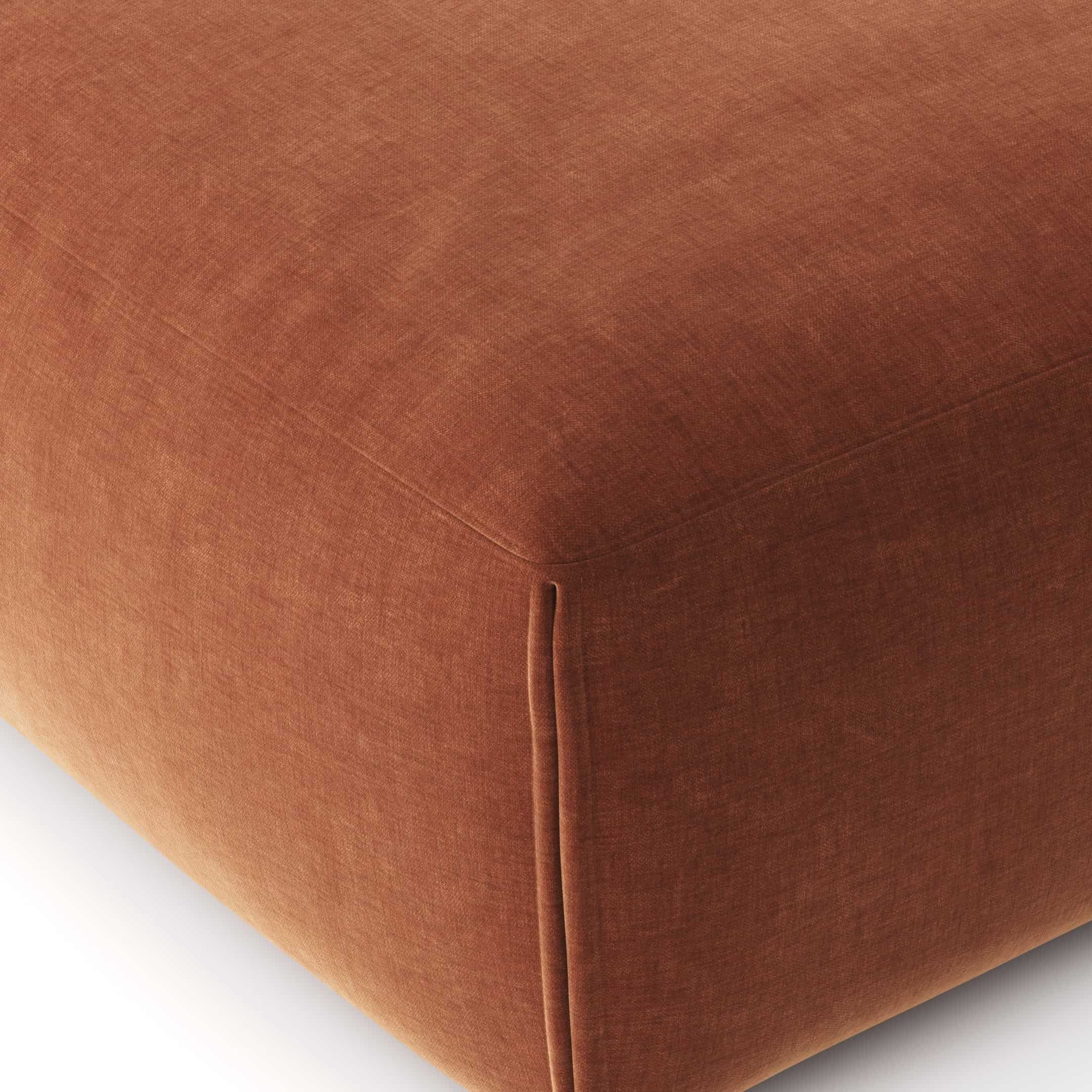 Le Mura Ottoman Rust Chenille 5
