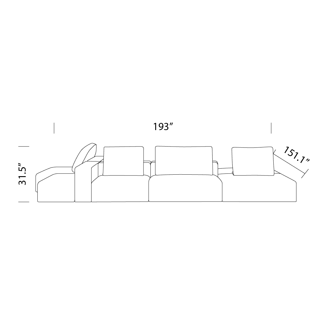 Product dimensions diagram