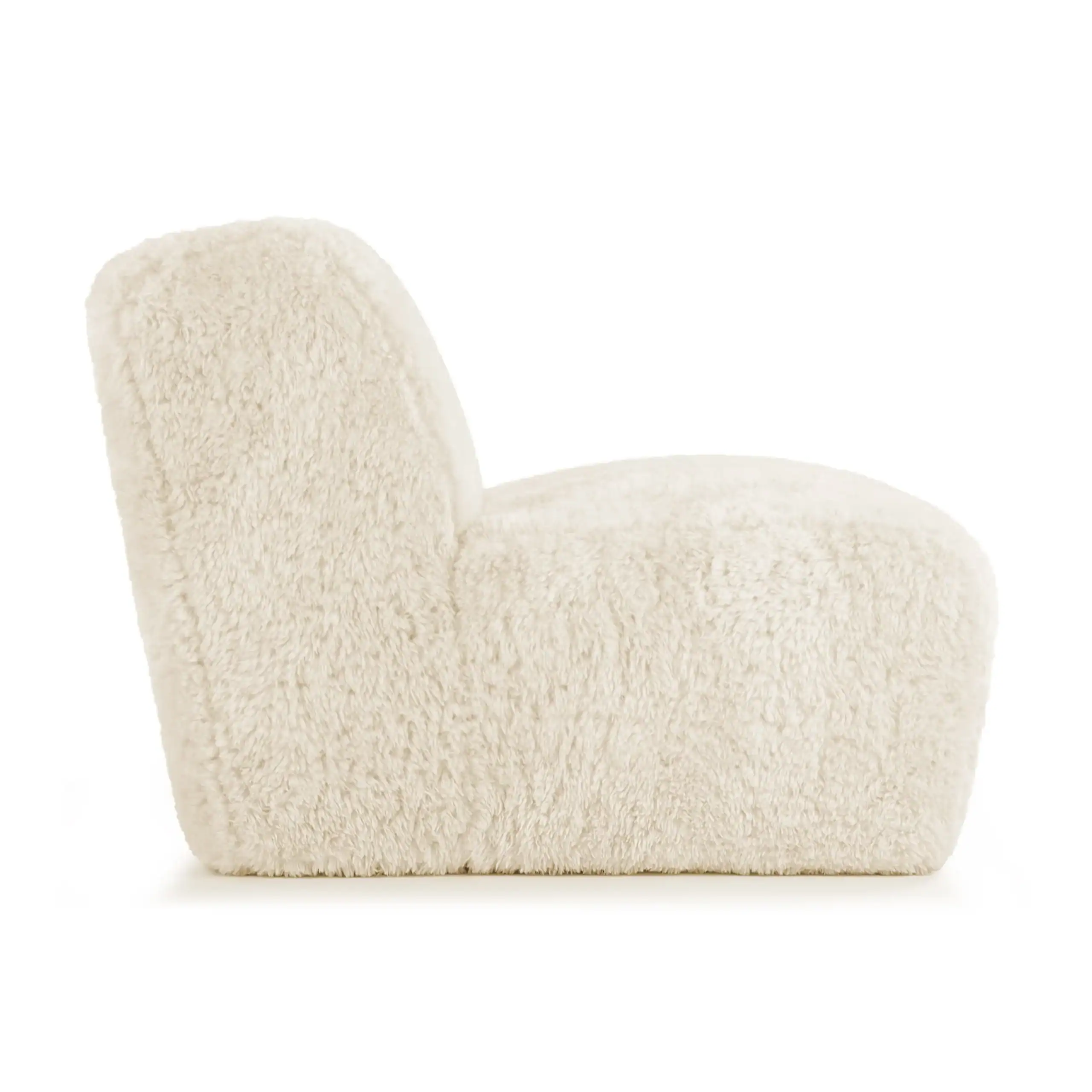 Yeti Sheepskin Armless Chaise 3 - Yeti Sheepskin Armchair and Ottoman