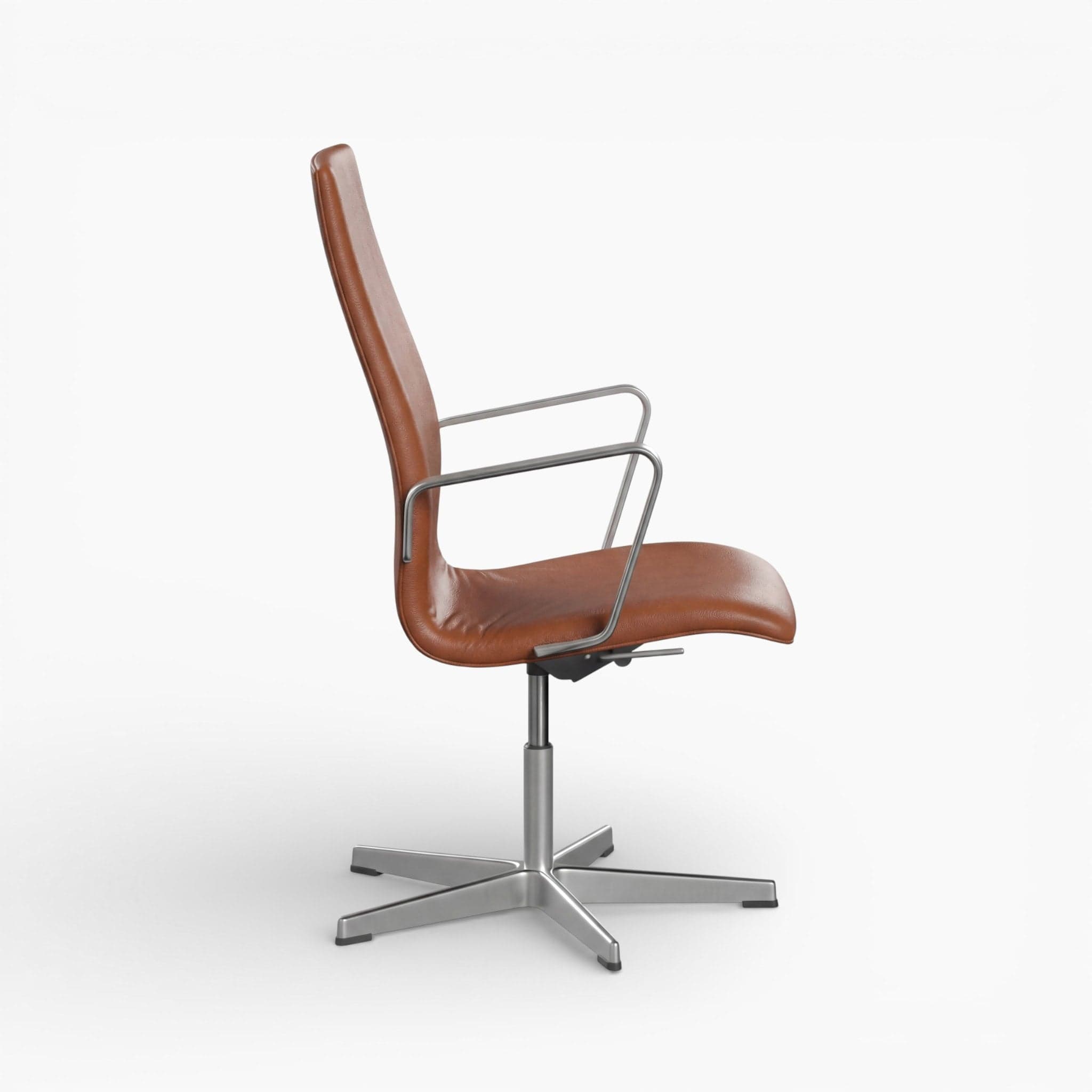 Oxford Chair Brown Leather wbg 4