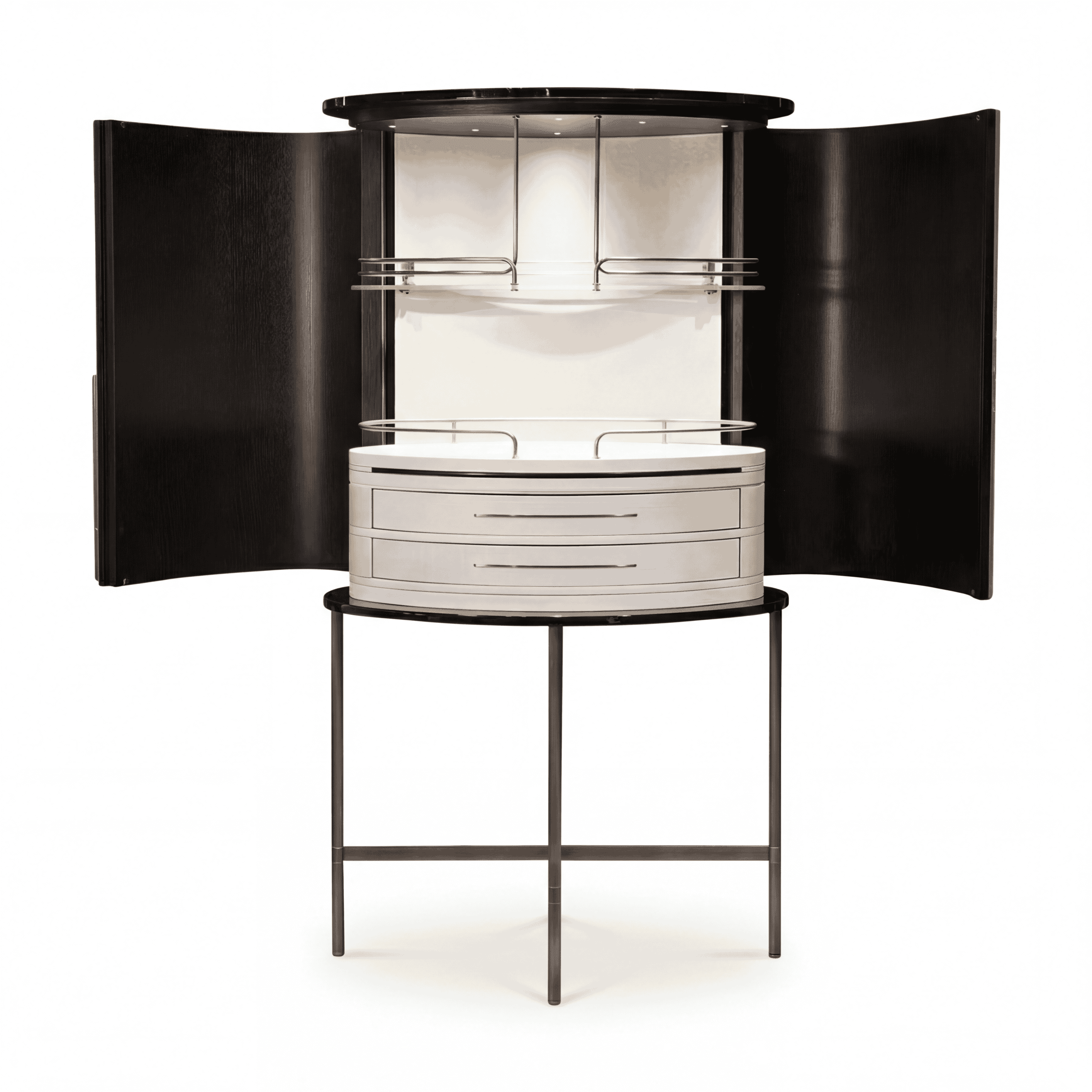 Plissé Bar Cabinet