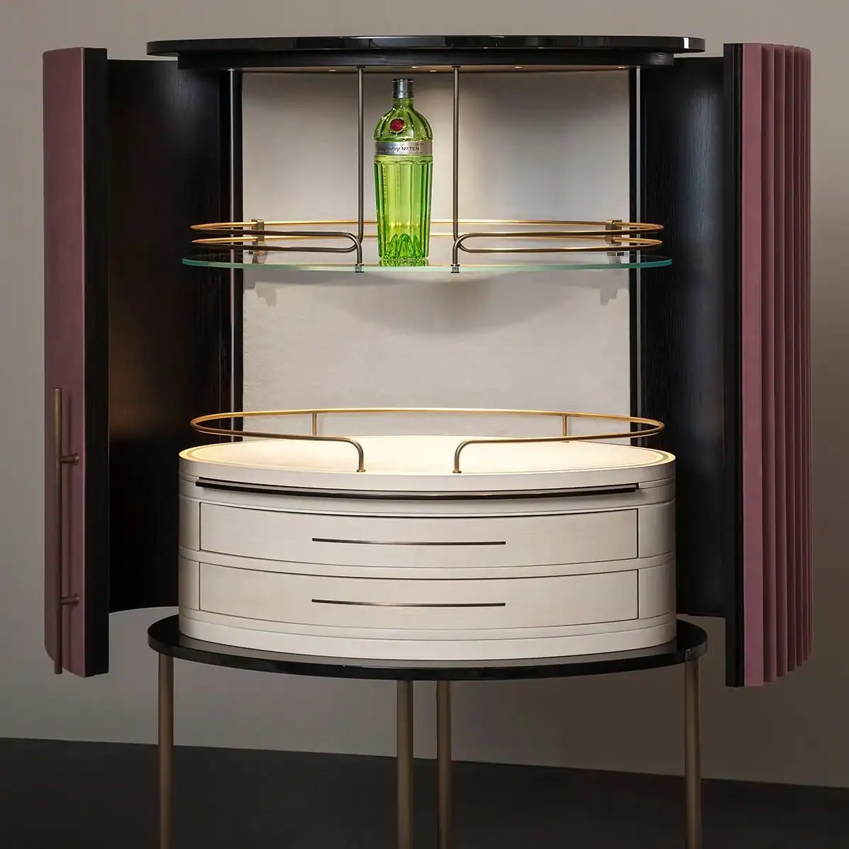 Plissé Bar Cabinet 5