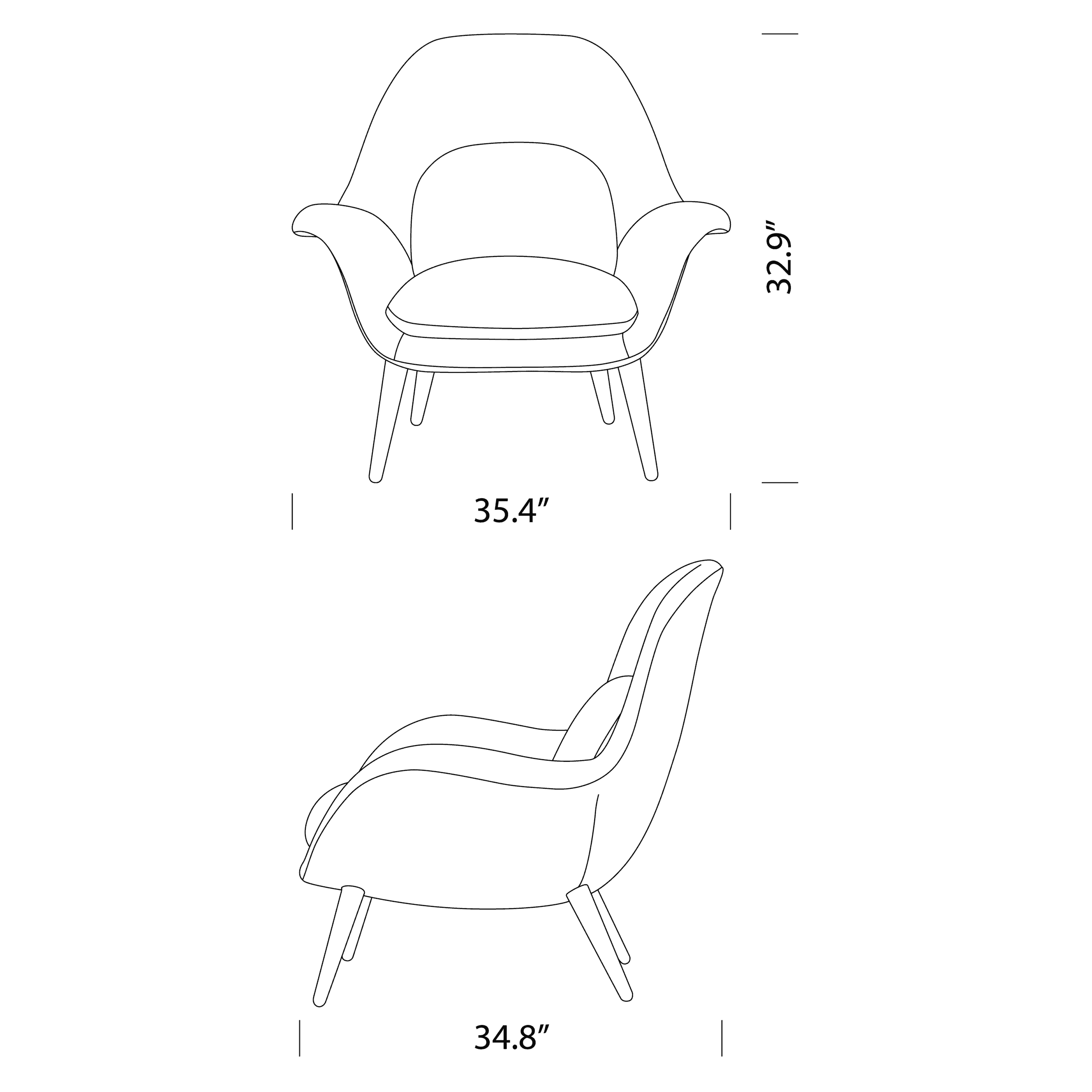 Swoon Lounge Dimensions