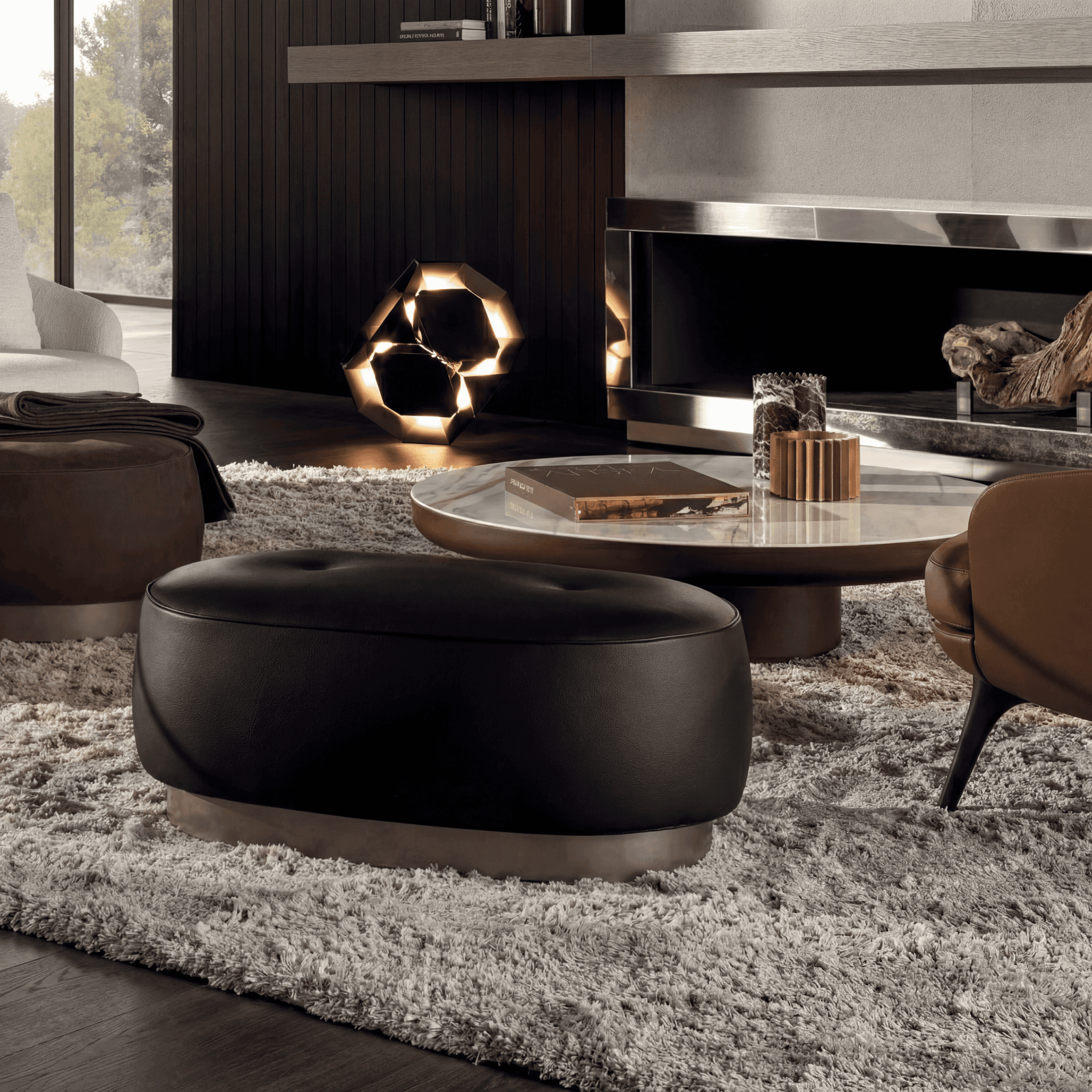 Torii Bold Angled Ottoman 37"