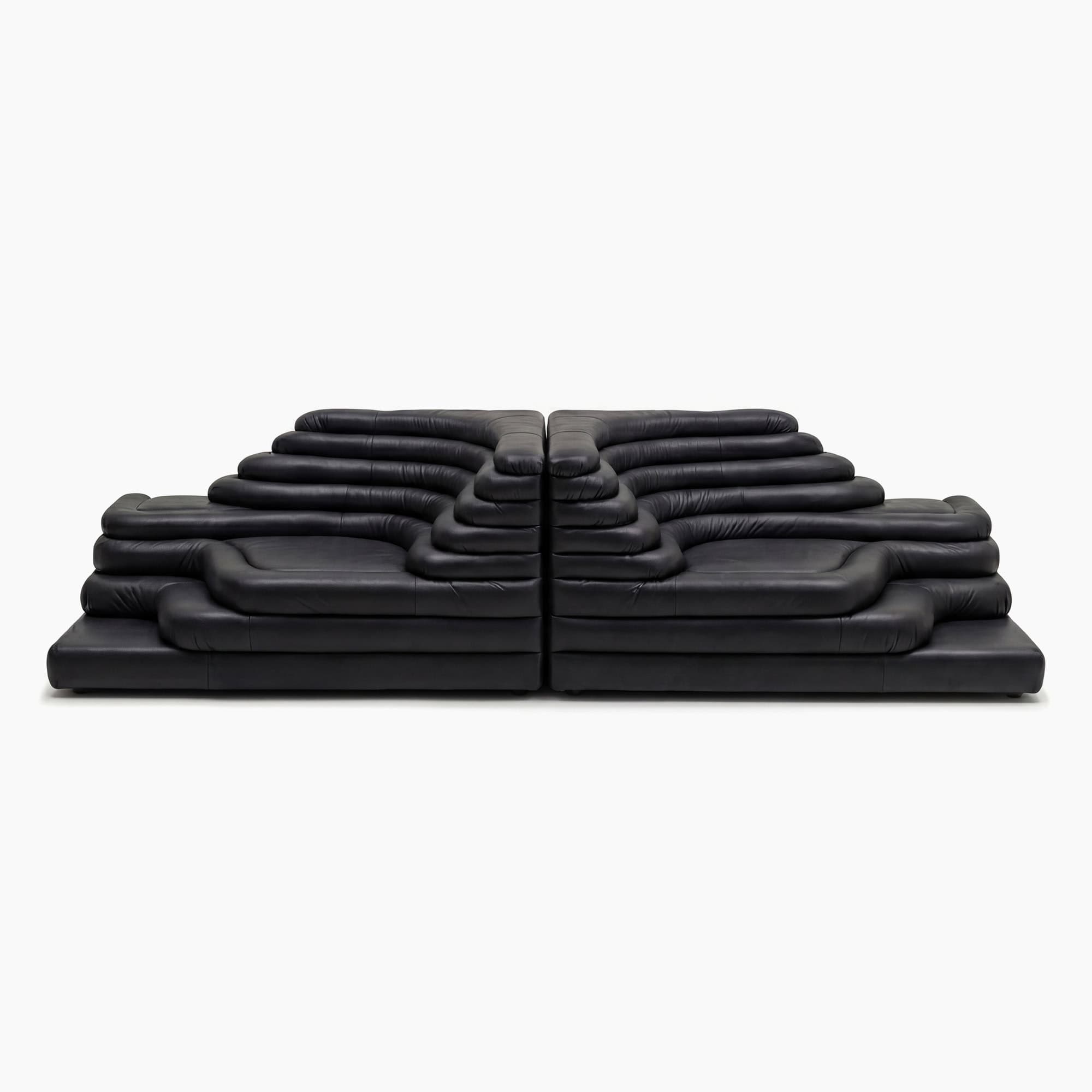 DS 1025 Terrazza Sofa - Black Aniline Leather (4)