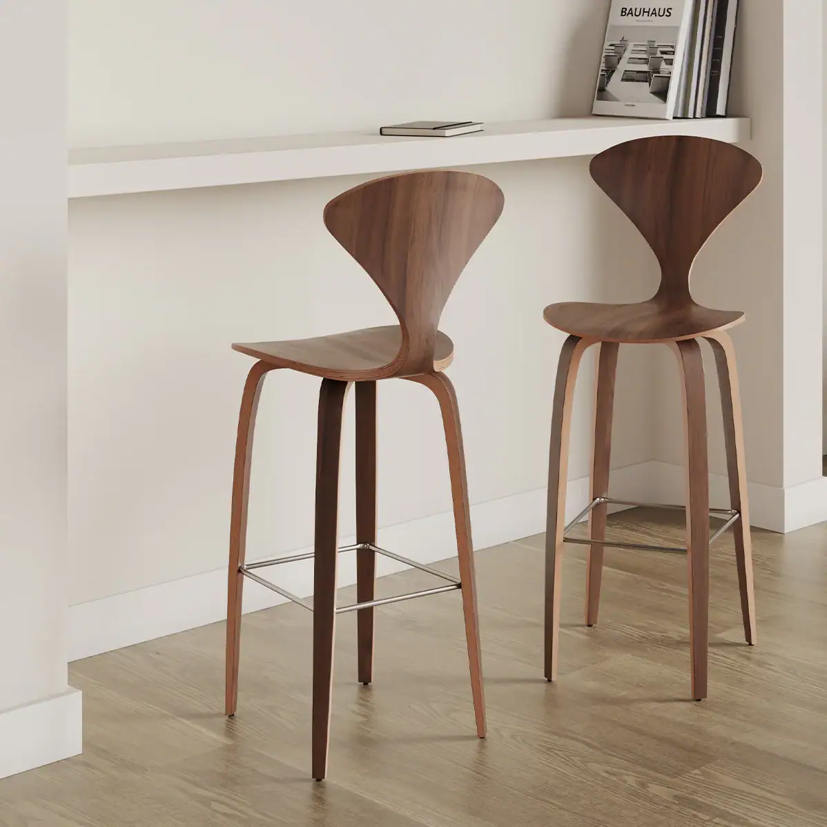 Norman Counter Stool Walnut 6