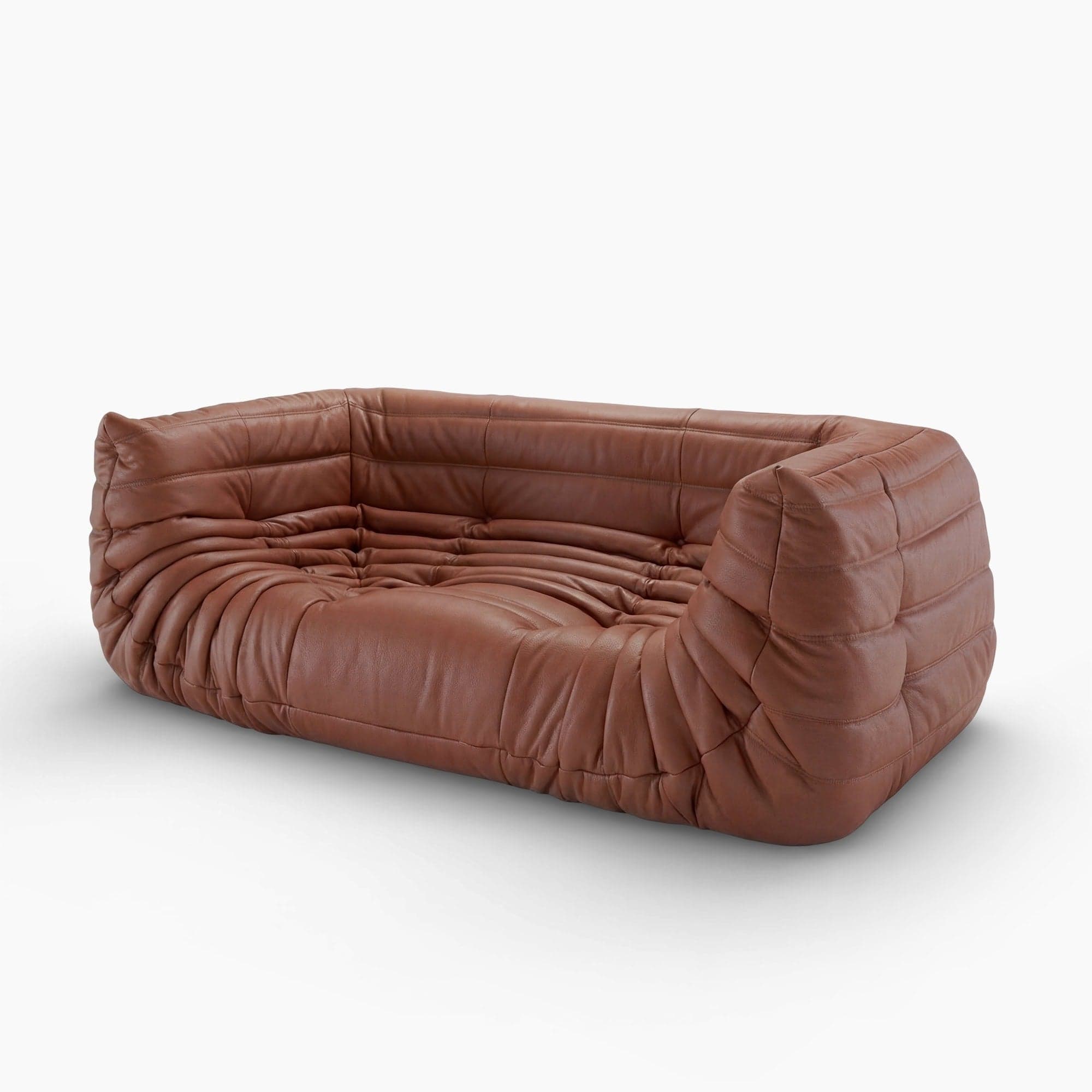 Togo Fireside Sofa - Brown (2) - Ducaroy Sofa Leather, Ducaroy Sofa, Togo Sofa
