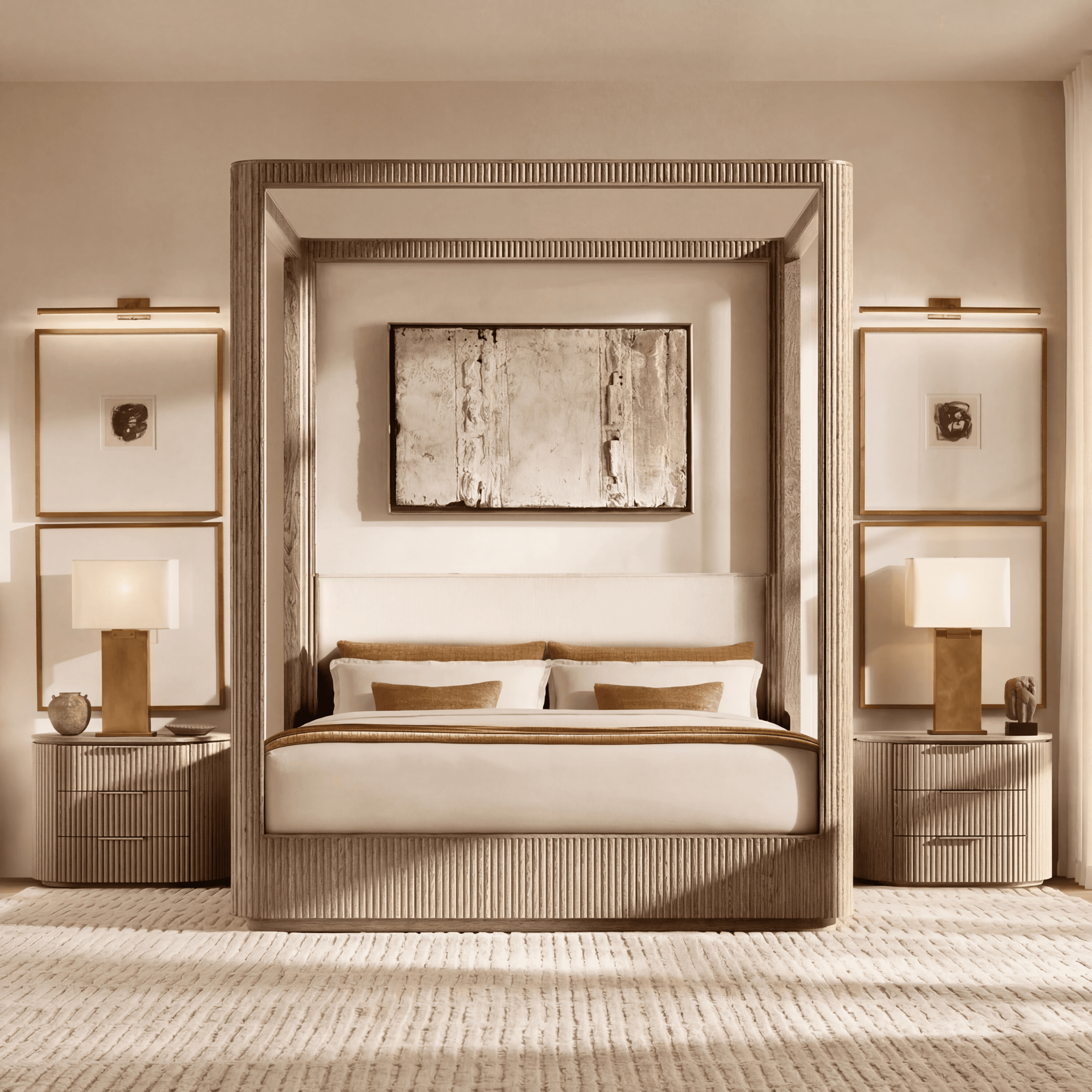 Byron Fabric Canopy Bed