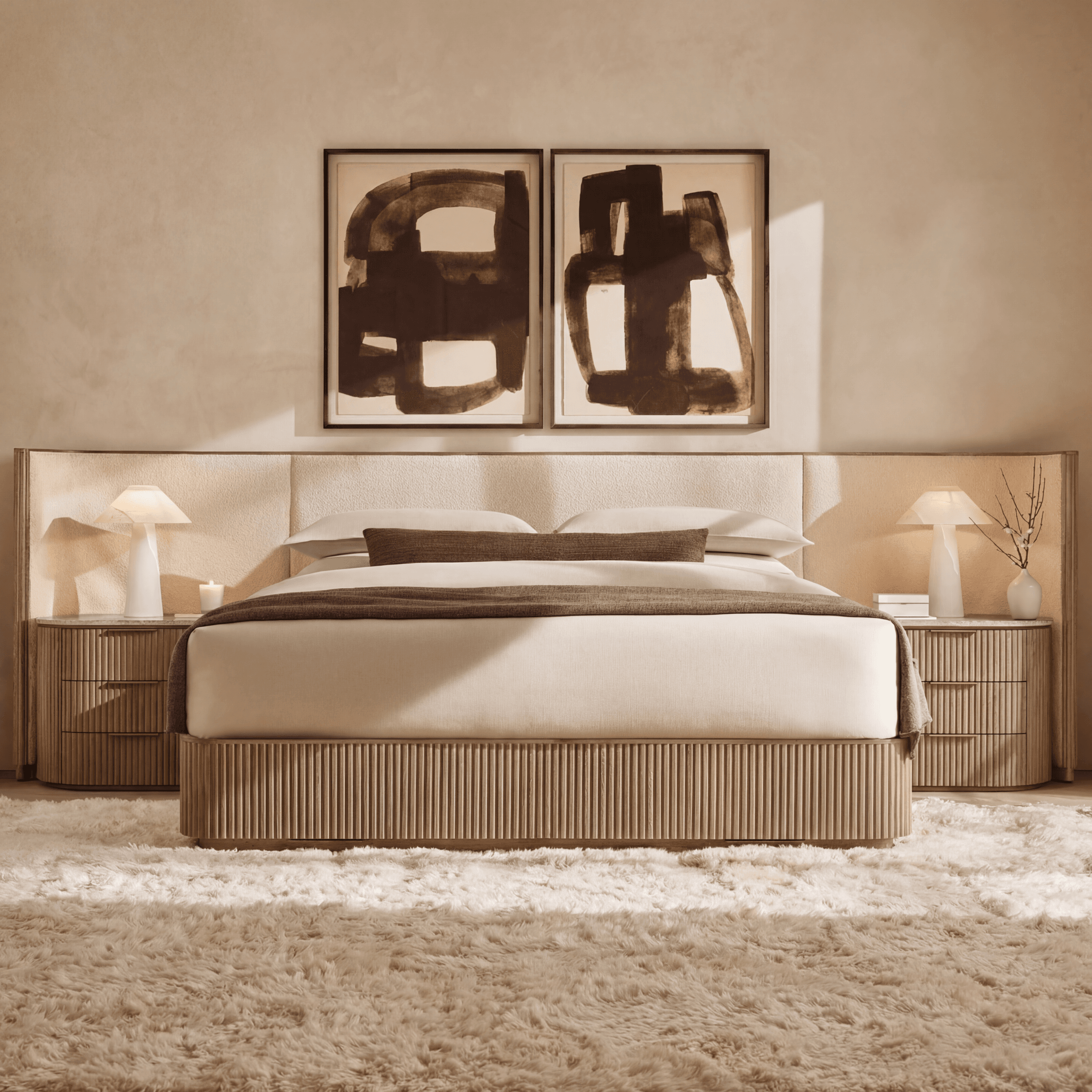 Byron Fabric Shelter Bed Extended