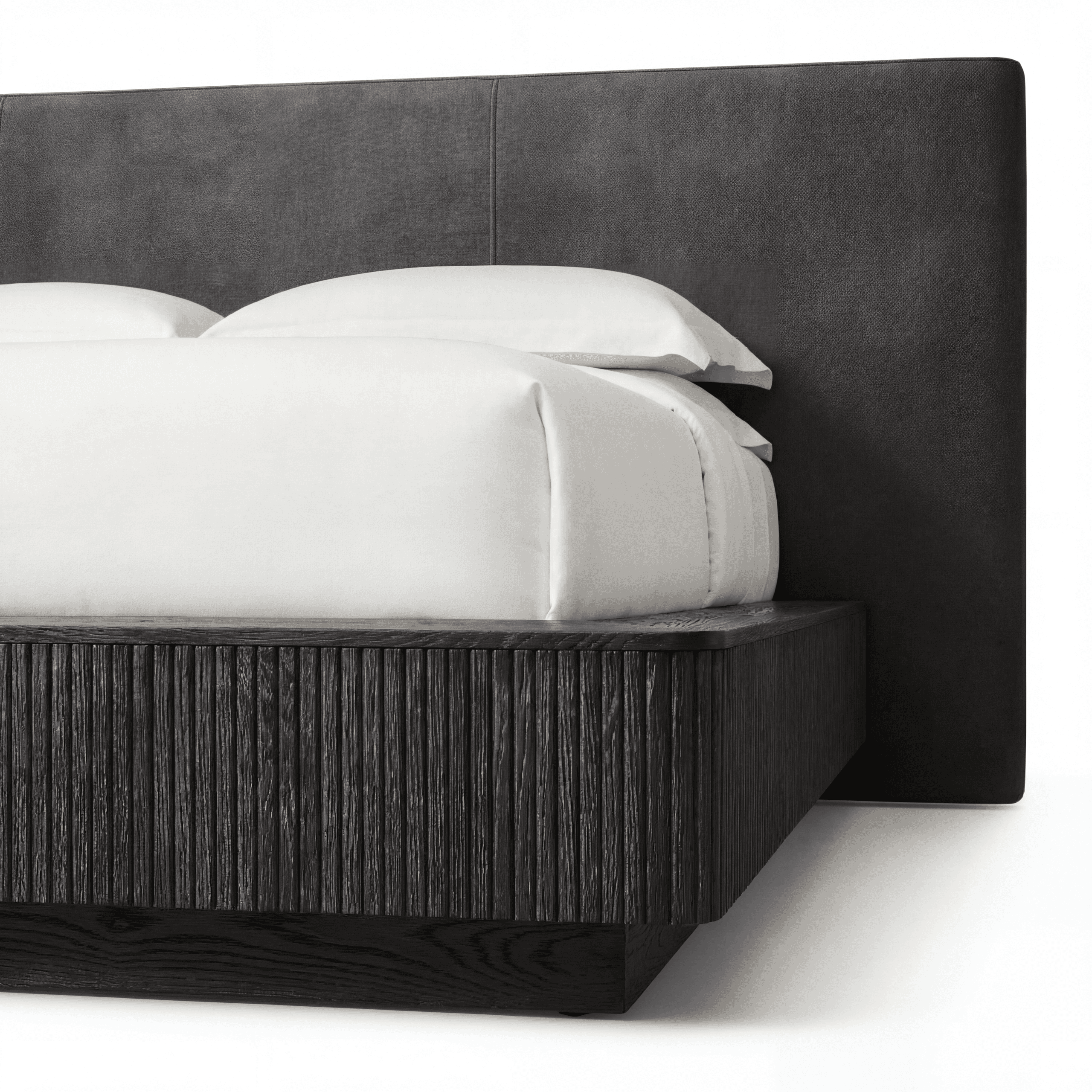 Mulholland Extender Leather Panel Bed 5