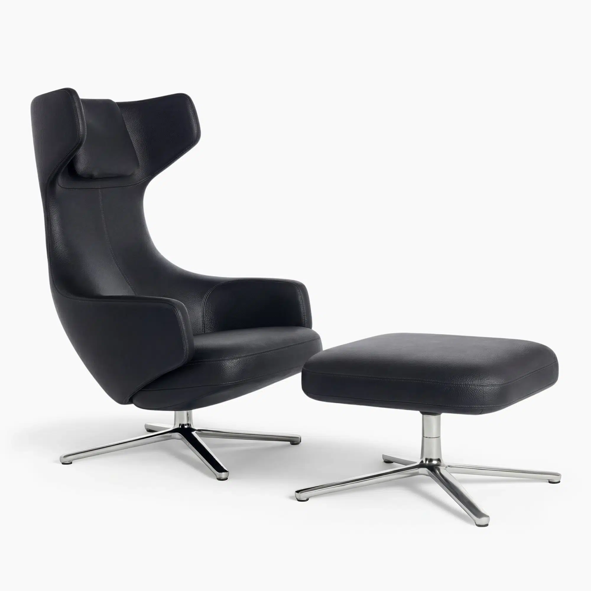 Grand Repos Swivel Base Chair & Ottoman | Sohnne