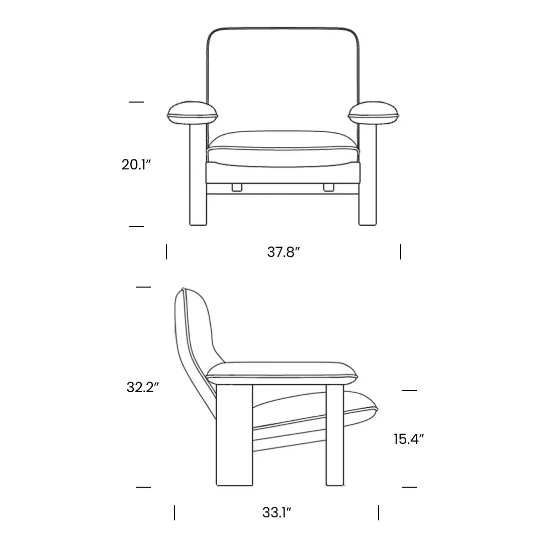Product dimensions diagram