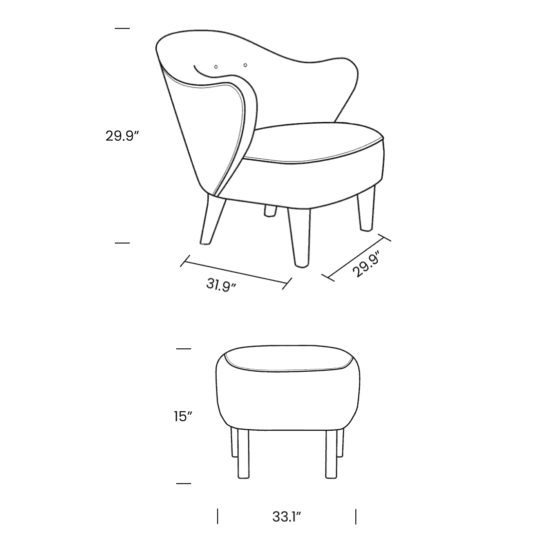 Product dimensions diagram