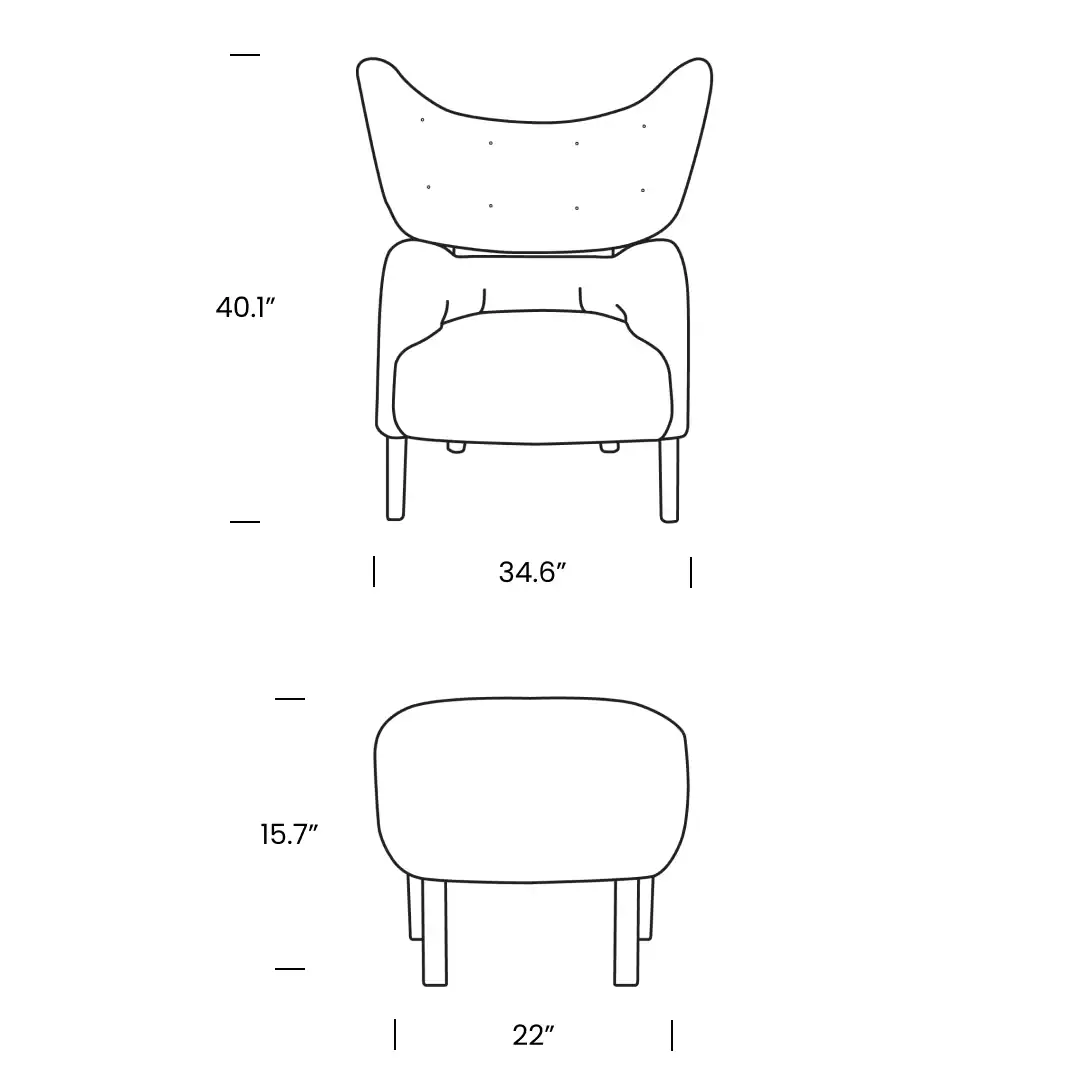 Product dimensions diagram