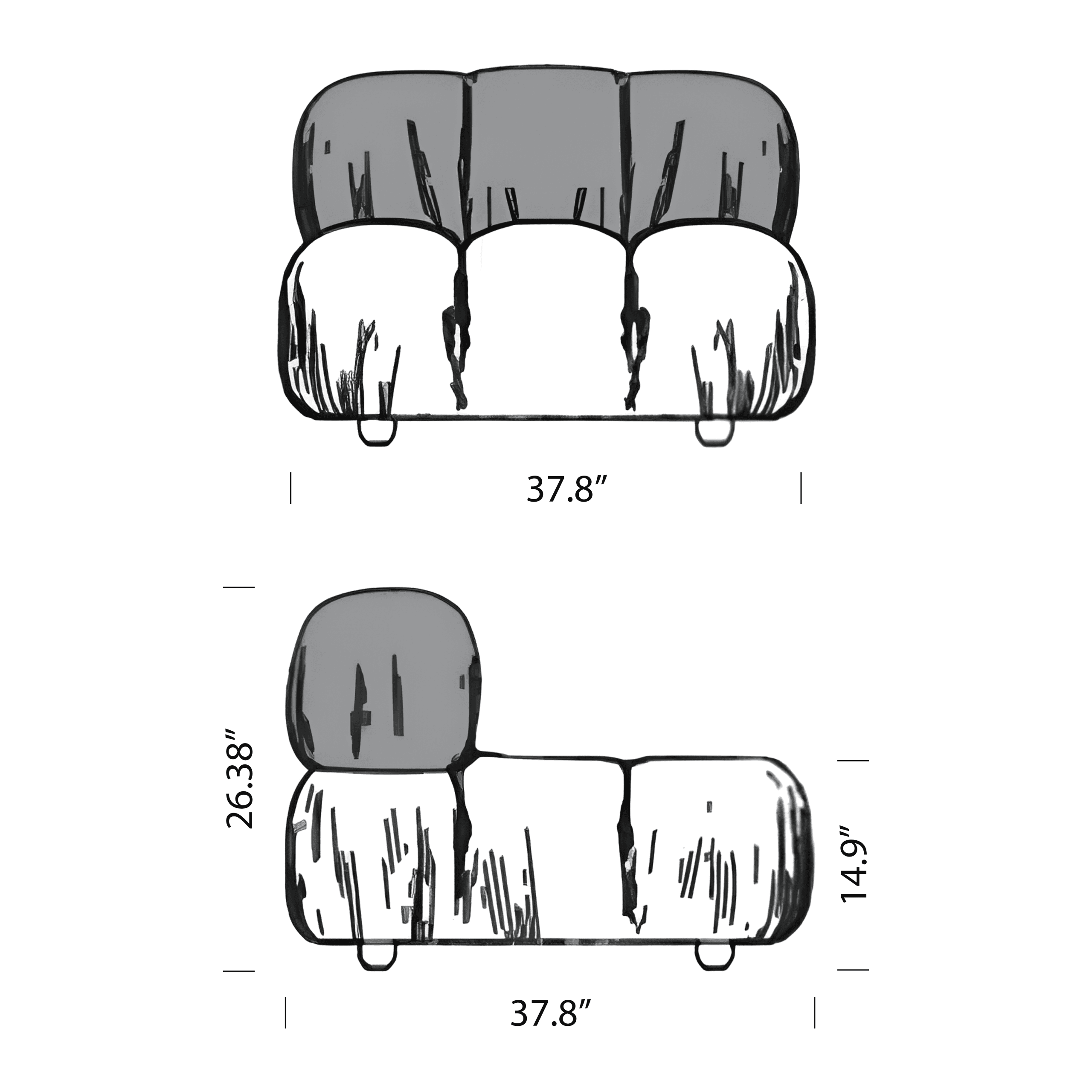 Product dimensions diagram
