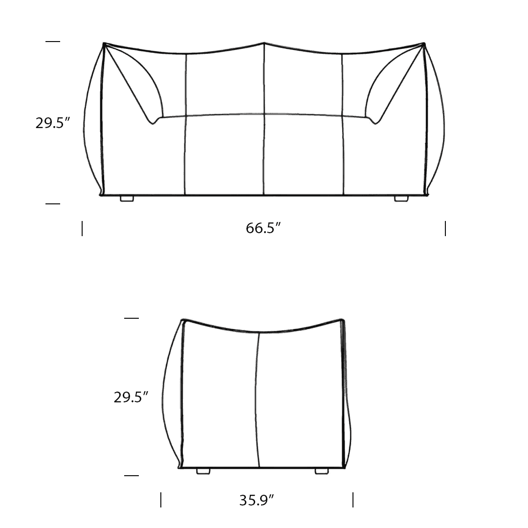 Product dimensions diagram