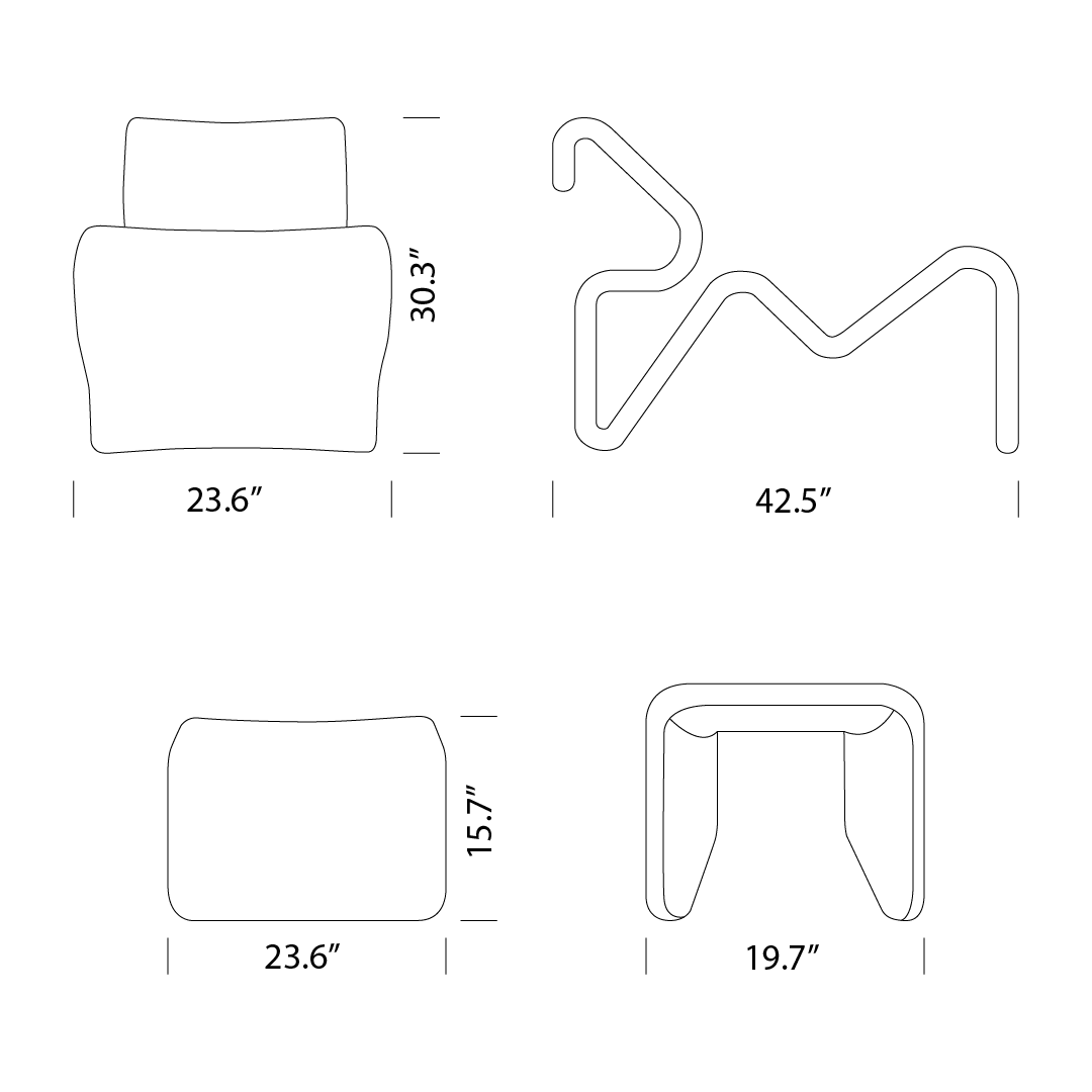 Product dimensions diagram
