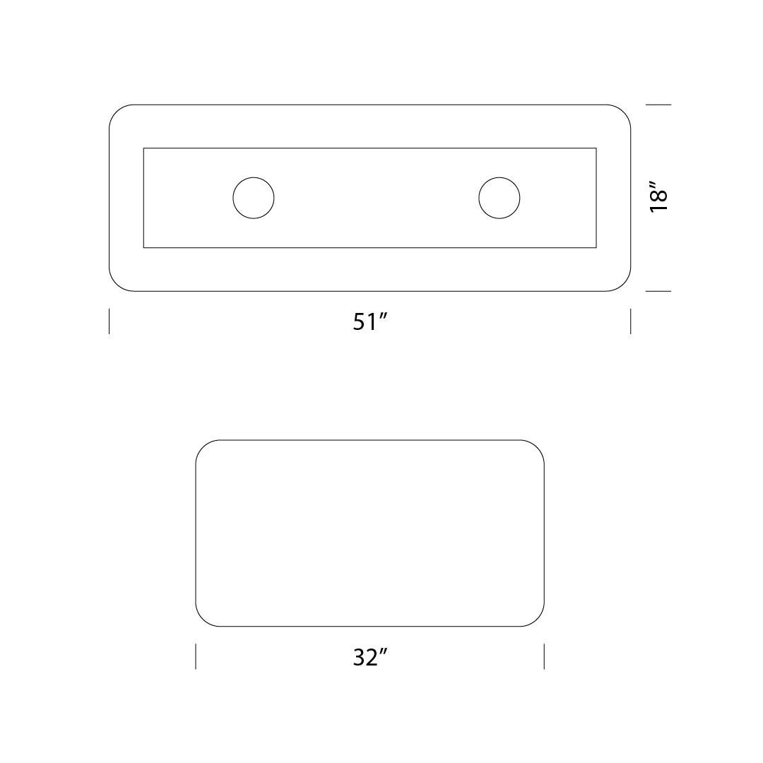 Product dimensions diagram