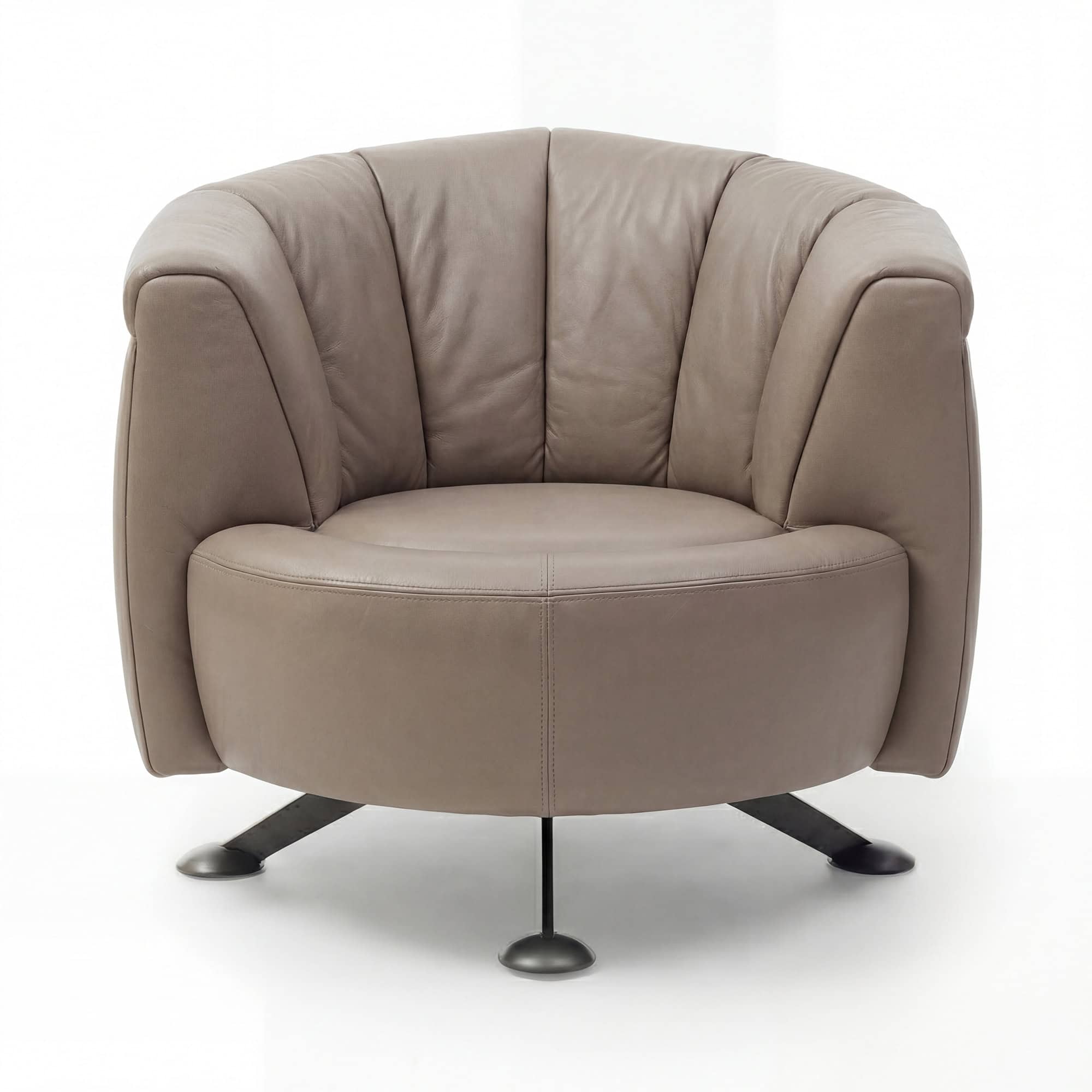 DS 164 Slide Armchair - Aniline Light Taupe Leather (1)